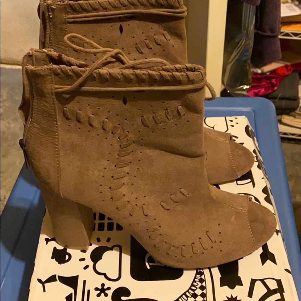 Tan Booties